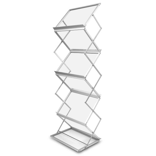 Stojak na ulotki Montana Srebrny A3