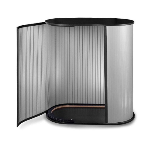 Konstrukcja trybunki + sposób mocowania wrapu do blatu i podstawy