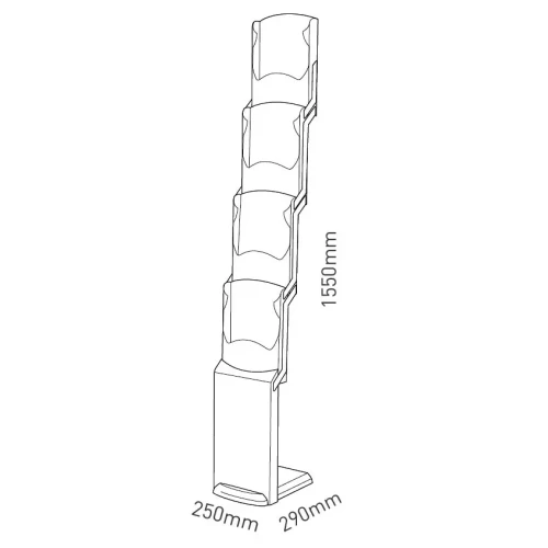 Wymiary stojaka Real Bianco