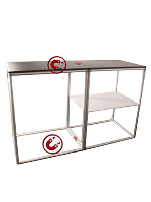 Rozmieszczenie magnesów w konstrukcji